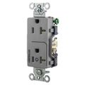 Hubbell Wiring Device-Kellems Construction/Commercial Receptacles DR20C1GRY DR20C1GRY